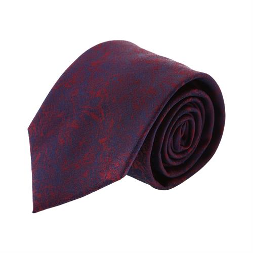עניבה קלאסית מארבל כחול אדום