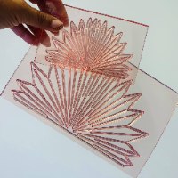 סט של מניפה מחודדת גדול וקטן לקישוט| תבנית מניפות דגם מחטים 2021 חדש מאתי דבש