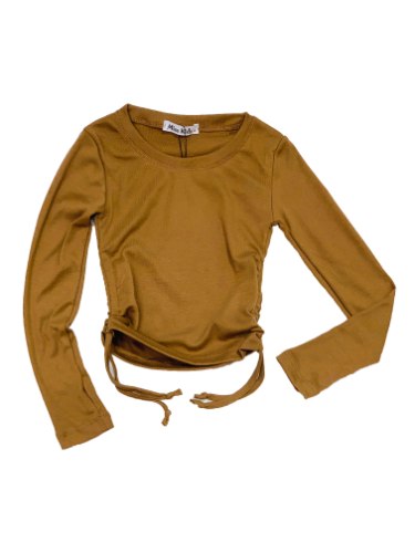 חולצת כיווצים כפפה חומה