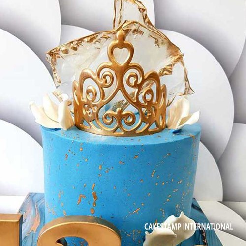 סט כתר דגם יפה גדול + קטן | תבניות ליצירה בשוקולד | כתרי יפה לקישוט עוגות וקינוחים מיוחדים