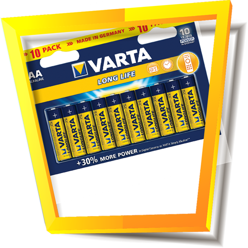10 בטריות AA