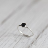 טבעת Simple אוניקס כסף925