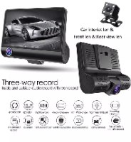3 מצלמות דרך לרכב עם 3 מצלמות וצג 4 אינץ' מבית Dynamode