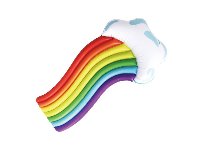 מזרן צבעי הקשת נצנצים  (202*89 ס"מ)