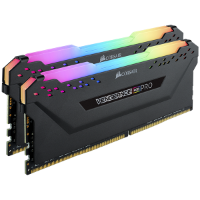זכרון Corsair VENGEANCE RGB PRO 16GB (2 x 8GB) DDR4 DRAM 3200MHz C16 Memory Kit Blac