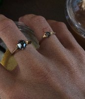 טבעת לילי זהב 14 קראט
