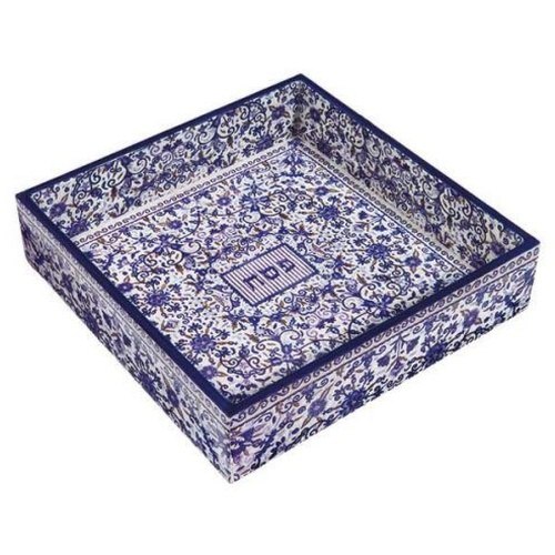 מגש מצות מעץ הדפס רימונים