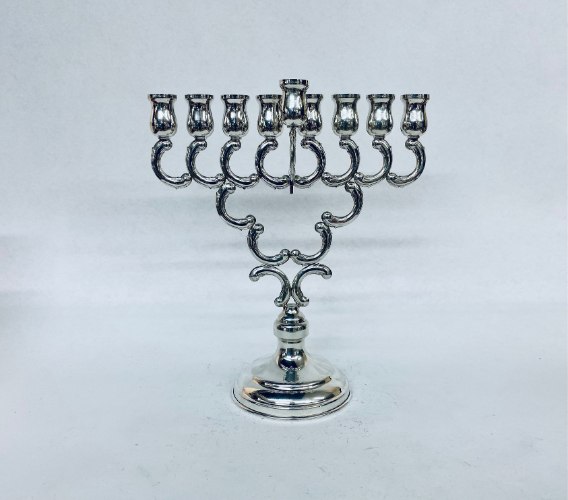 חנוכיה מכסף טהור סטרלינג 925 