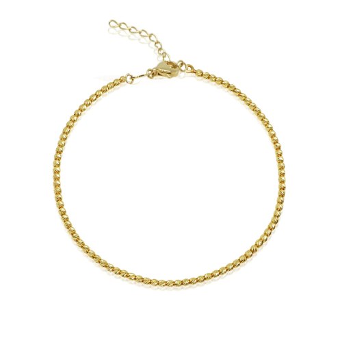 צמיד זהב - צמיד כדורי זהב לאישה או נערה - חרוזי זהב