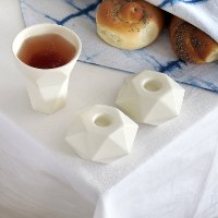 סט לשבת- פמוטים וגביע קידוש- עיצוב ישראלי עכשווי