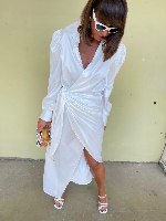 שמלת אלאניס לבן