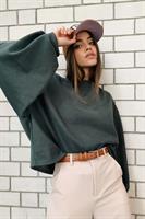 חגורת באקל אבזם כסוף עבה