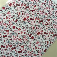 דף טרנספר - מיקס הלו קיטי - ליצירת נשיקות מרנג ומטבעות שוקולד