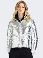 מעיל מבריק GUESS כסוף