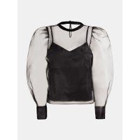 חולצת אורגנזה שקופה GUESS