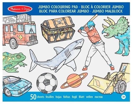 חוברת צביעה של חיות, מכוניות, חלל, ספורט ועוד