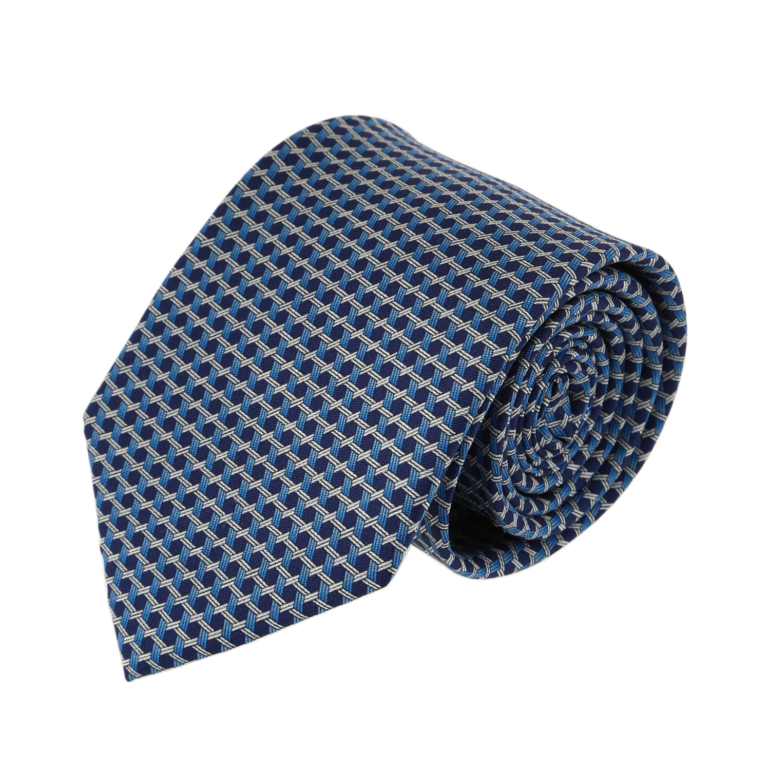 עניבה דגם מגן דוד תכלת כחול
