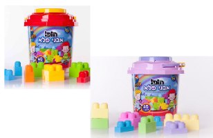 אבני פלא דלי הופ! 40 חלקים אדום/ורוד