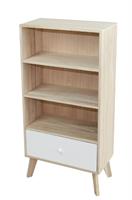 מעמד מדפים משולב מגירה דגם מנהטן