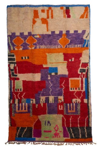 שטיח ברברי צבעוני