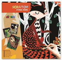 תמונות גירוד חיות - 4 יחידות