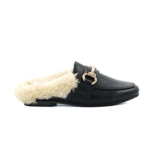 כפכפי פרווה שחורות STEVE MADDEN - מידות 28-36