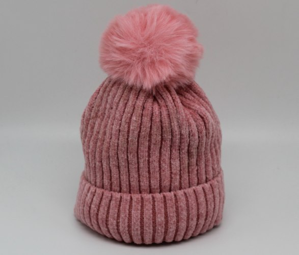 כובע נשים פרווה פנימית ורוד