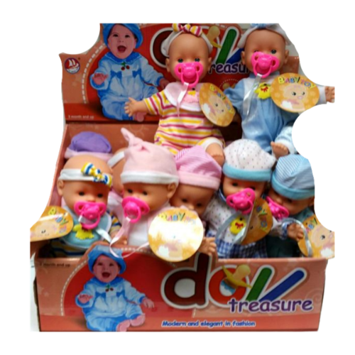 בובה תינוק+ מוצץ מדברת