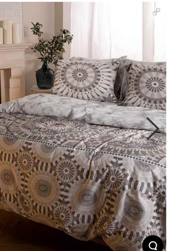 סט מלא זוגי  מבד גרסי דגם מנדלות של ורדינון