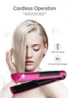 מחליק שיער אלחוטי נטען USB- טכנולוגיית חימום PTC*