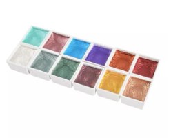 ערכת יצירה זוהרת - 12 צבעי מים