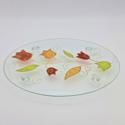 מגש זכוכית עיטור טוליפ