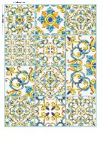 12 מדבקות לאריחים 10*10 ס''מ קלאסיק דגם 1286