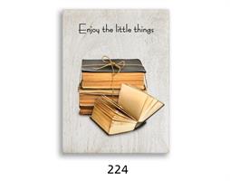 רביעיית תמונות ספרים, קסת דיו, שעון חול ומשפט השראה דגם041