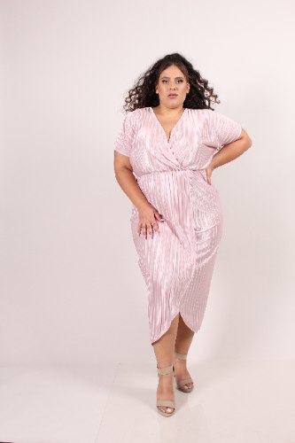שמלת מיה פליסה PINK