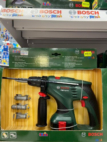 מקדחה חשמלית פלוס 3 אבזרים