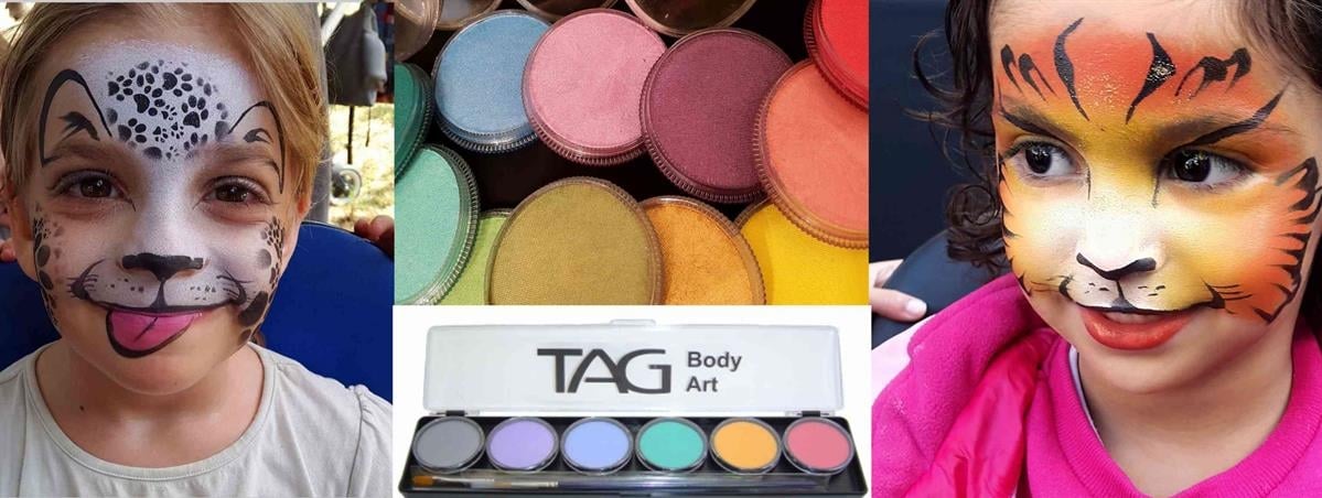 TAG-paint.com איפור איכותי לציורי פנים וגוף וציוד מקצועי נלווה .