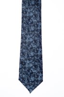 עניבה פרחים קטנים כחול תכלת