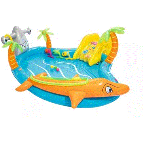 53067 מרכז פעילות ימי -דולפין-כריש+מגלשה של חברת Bestway