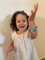 שרשרת וצמיד מסיליקון- דגם בת הים