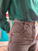 מאם ג'ינס כחול מידה L