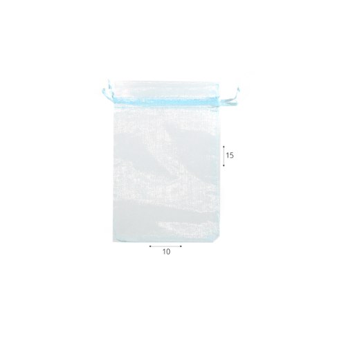 סט 20 שקיות אורגנזה תכלת 10*15