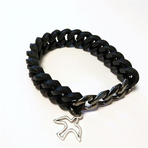 צמיד גלדיאטור צ'ארם- צבע שחור