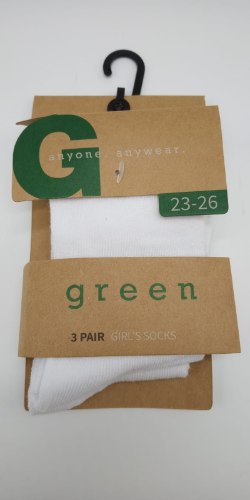 גרבי ילדות אריזת שלישייה לבן