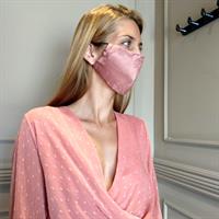 שמלת מעטפת אפרסק + מסכת JAPANESE PINK מתנה