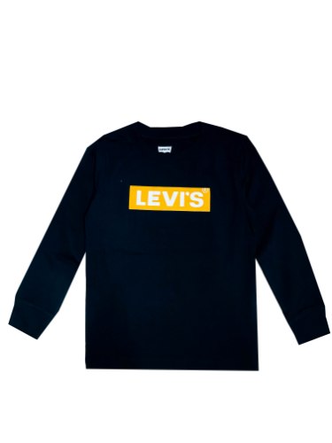 טישירט LEVIS שחורה לוגו זהב
