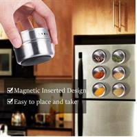 צנצנות תבלינים  |12 יחידות בעלות משטח מגנטי