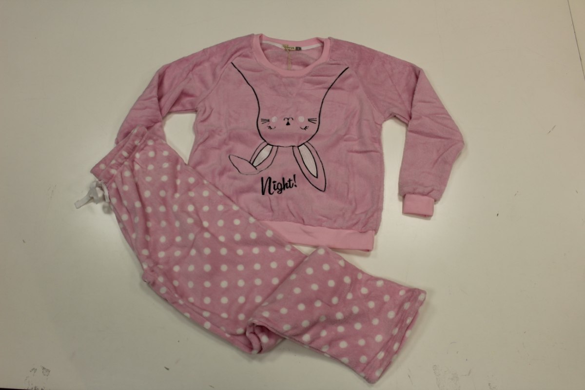 פיג'מה נשים פליז ארנבון