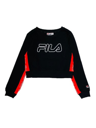 סווטשירט קרופ  FILA שחור