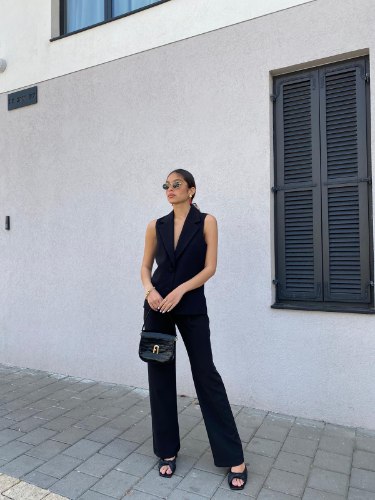 חליפת ווסטי שחור